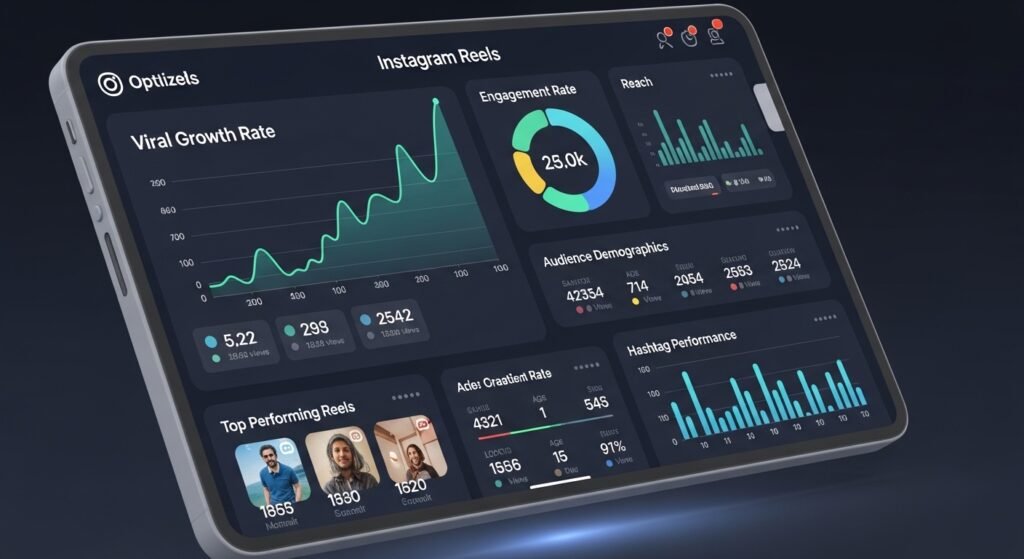 instagram reels viral growth analytics dashboard by artisan anthology llc.