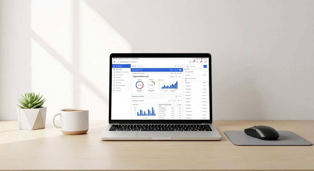 keyword research workspace setup by artisan anthology llc.
