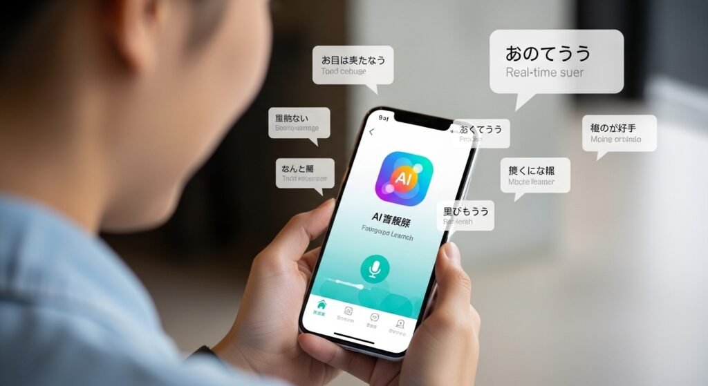 learning language using AI mobile app by artisan anthology LLC.
