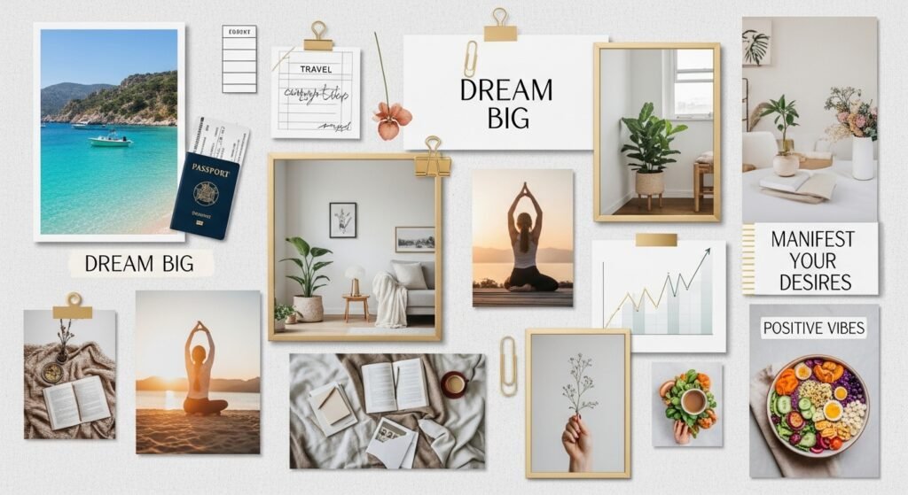 manifestation aesthetic vision board lifestyle by artisan anthology llc.