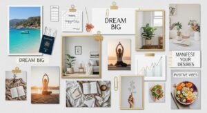 manifestation aesthetic vision board lifestyle by artisan anthology llc.