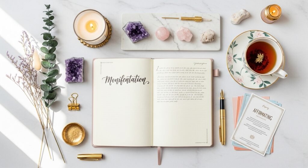 manifestation journal printable layout aesthetic by artisan anthology llc.