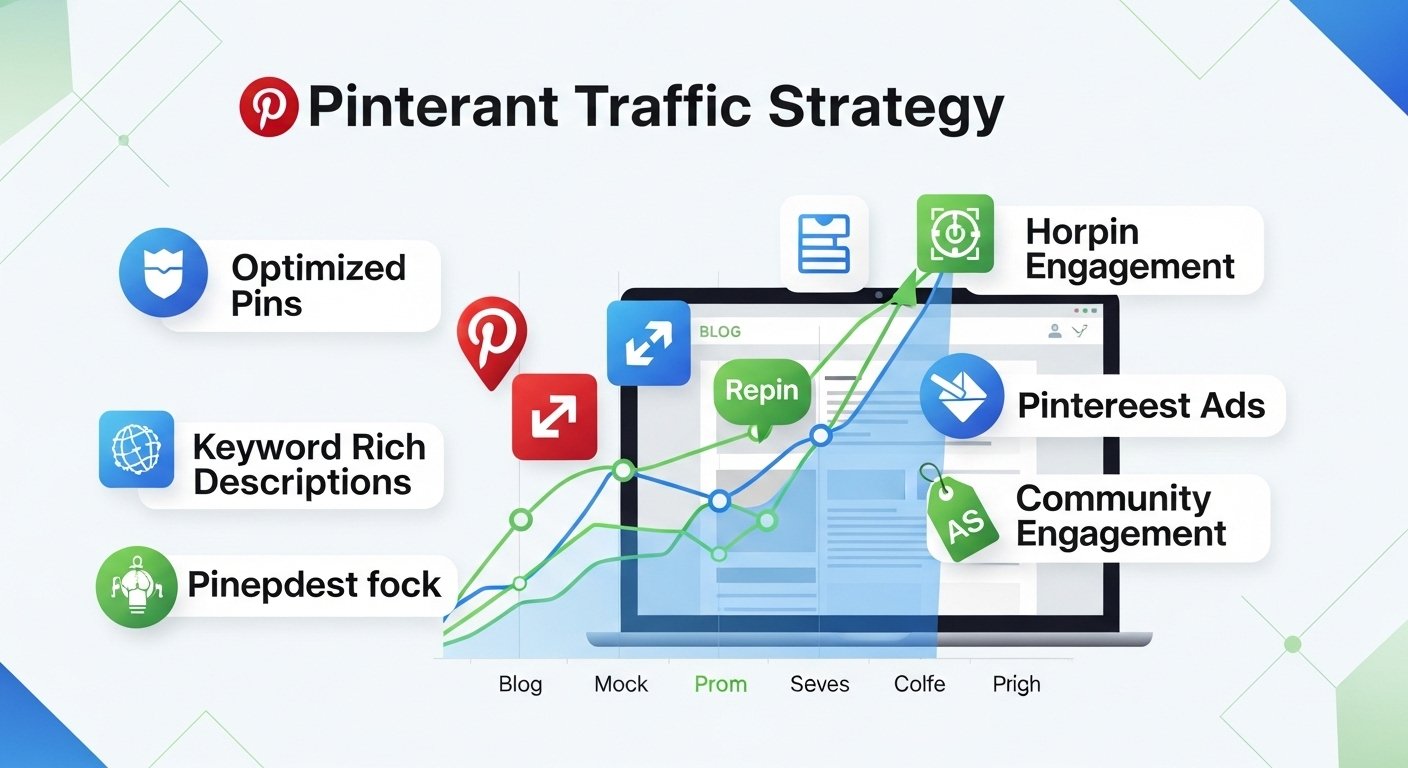 pinterest blog traffic growth strategy by artisan anthology llc.