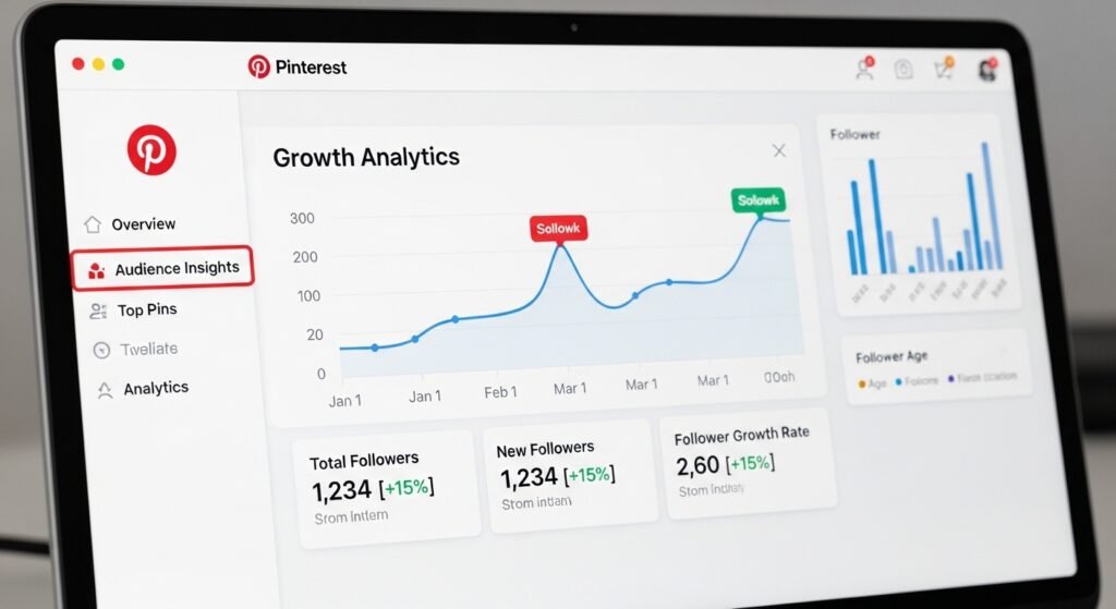 pinterest business account analytics growth strategy by artisan anthology llc.