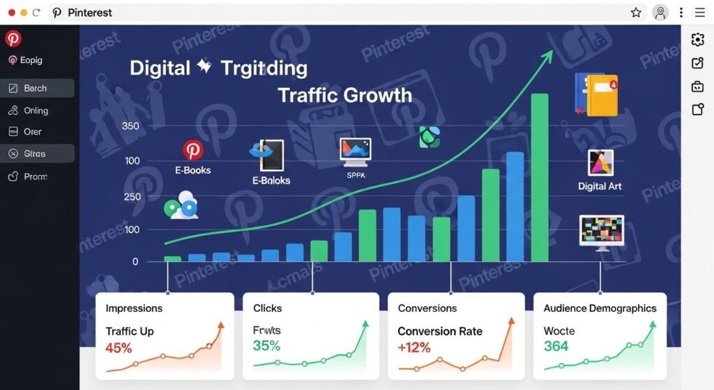 pinterest digital product traffic growth strategy by artisan anthology llc.