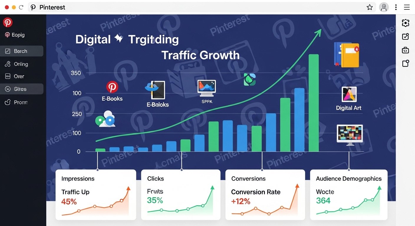 pinterest digital product traffic growth strategy by artisan anthology llc.