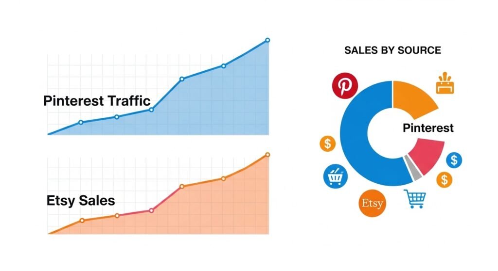 pinterest traffic to etsy shop sales growth by artisan anthology llc.