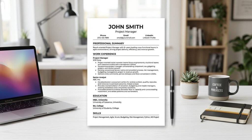 ATS-friendly modern resume template by artisan anthology llc.