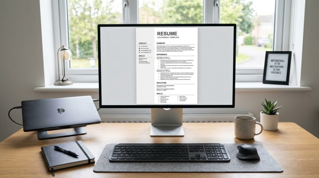 ATS-friendly professional CV template by artisan anthology llc.