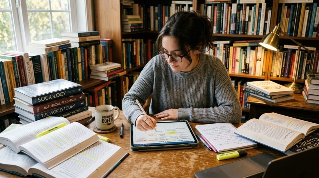 Academic digital planner for organized students by artisan anthology llc.