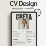 Artisan Anthology - Greta IT Project Manager CV Template - Bold Professional Resume Design for Canva