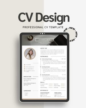 Artisan Anthology - Modern Executive CV Template - Professional Marketing & Management Resume for Canva