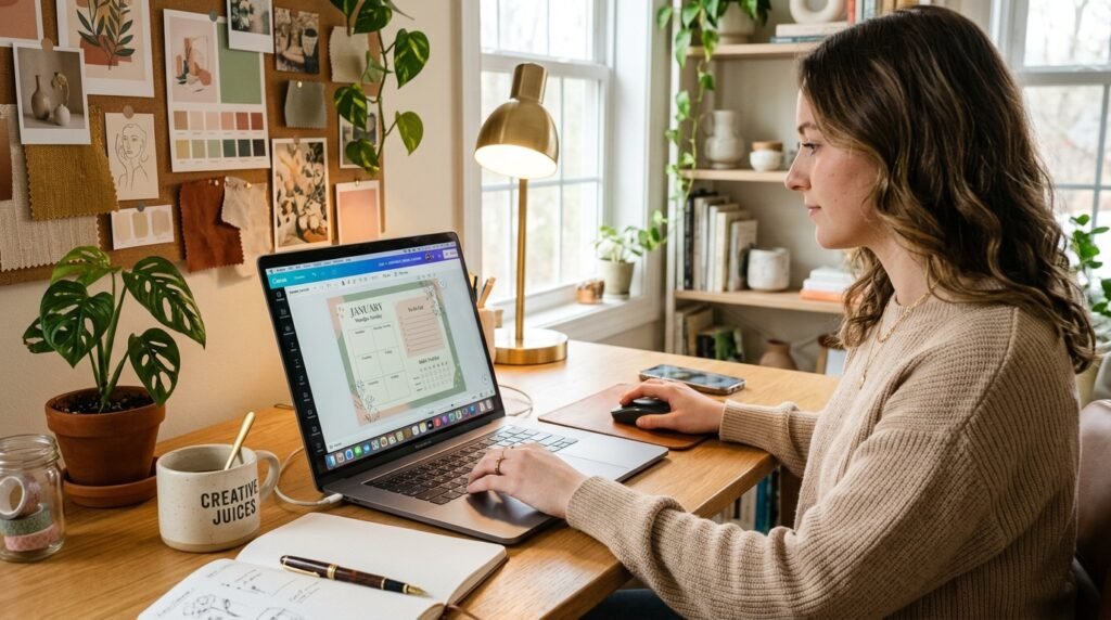 Best Etsy aesthetic digital planners by artisan anthology llc.