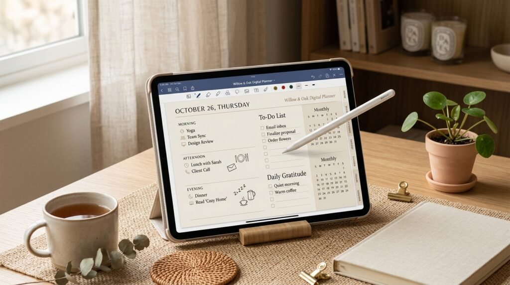 Best aesthetic digital planner for students and creators by artisan anthology llc.