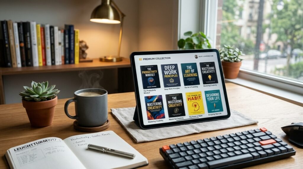 Best digital ebooks to buy online displayed on tablet by artisan anthology llc.