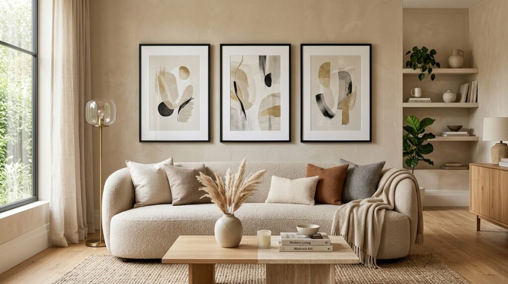 Best printable wall art displayed in modern living room by artisan anthology llc.