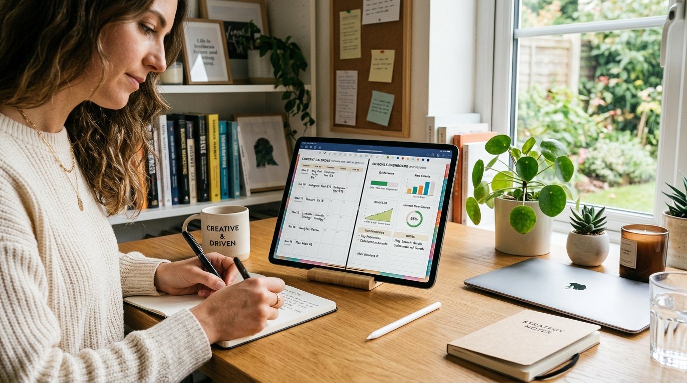 Business digital planner for organization and productivity by artisan anthology llc.