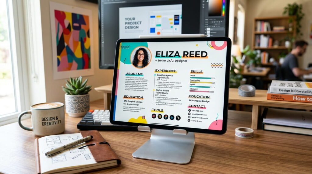 Creative professional CV template for modern job seekers by artisan anthology llc.