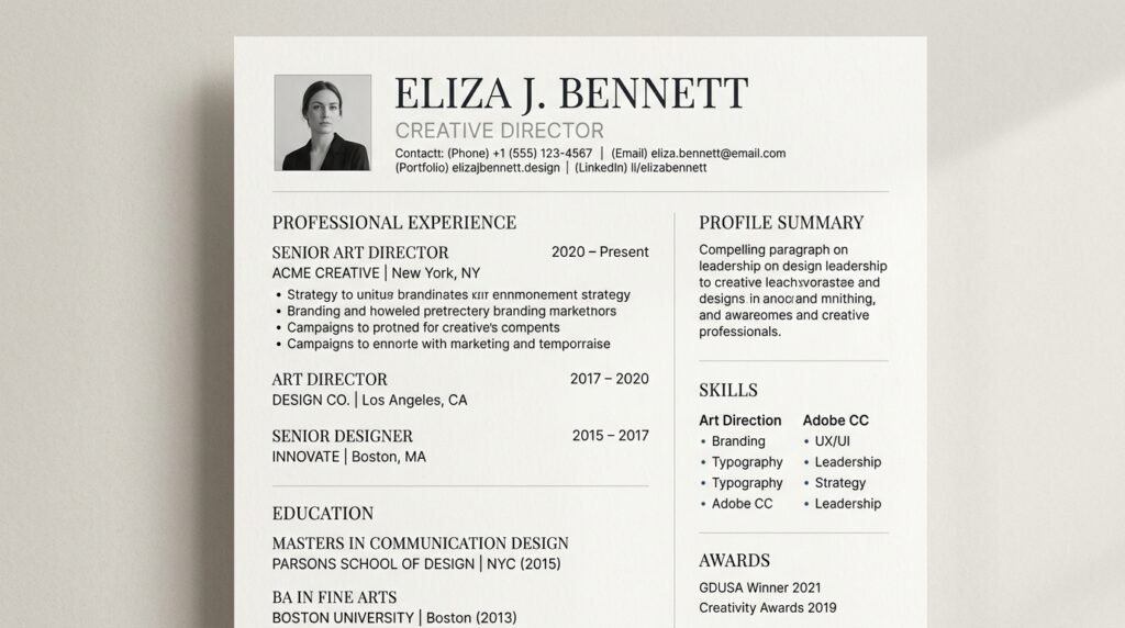 Editorial minimalist resume template by artisan anthology llc.