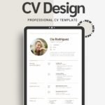 Elite Graphic Designer CV Template - Professional Resume & Matching Cover Letter for Canva by artisan anthology