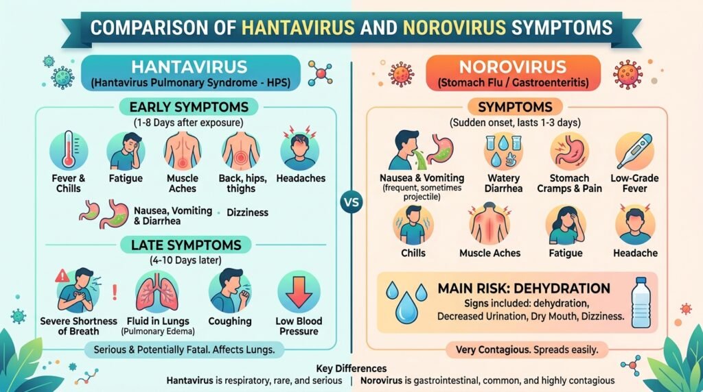 hantavirus vs cruise ship virus symptom comparison by artisan anthology