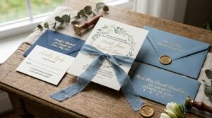 Luxury printable wedding invitation suite by artisan anthology llc.
