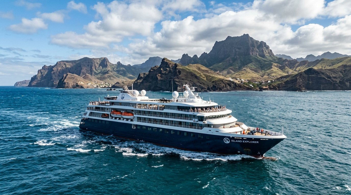 MV Hondius cruise ship sailing in Atlantic waters by artisan anthology