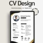 Modern Professional CV Template - Executive Resume Design for Canva & Word