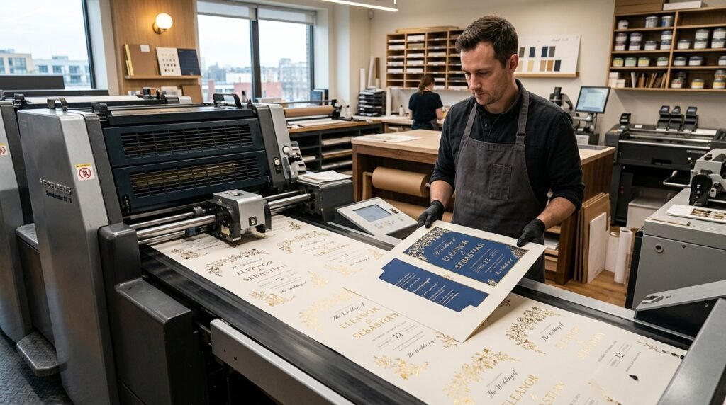 Professional printing for wedding invitations by artisan anthology llc.
