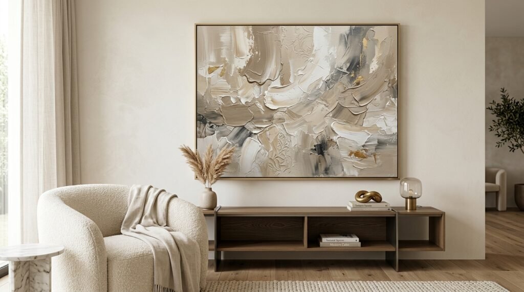 Textured neutral wall art print by artisan anthology llc.