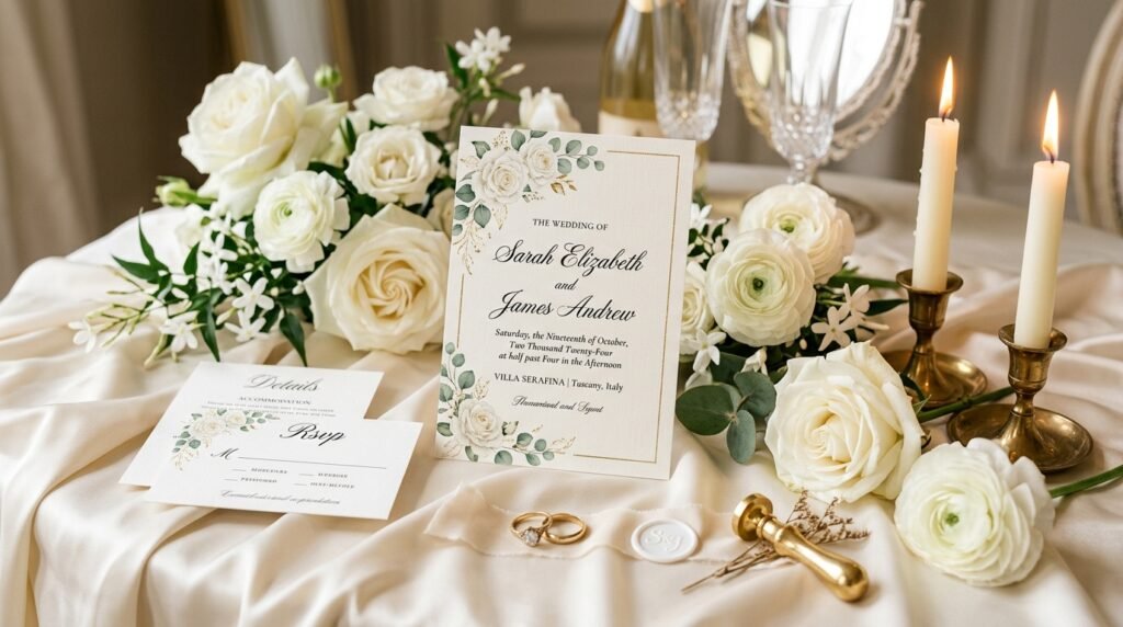 Top Canva wedding invitation template for modern couples by artisan anthology llc.