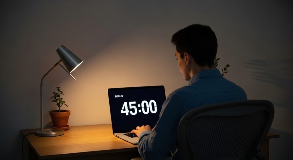 deep work productivity focus session setup by artisan anthology llc.