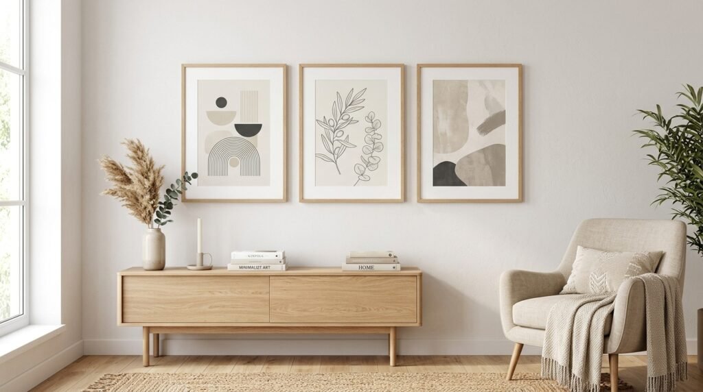 Minimalist printable wall art gallery wall set for home by artisan anthology llc.